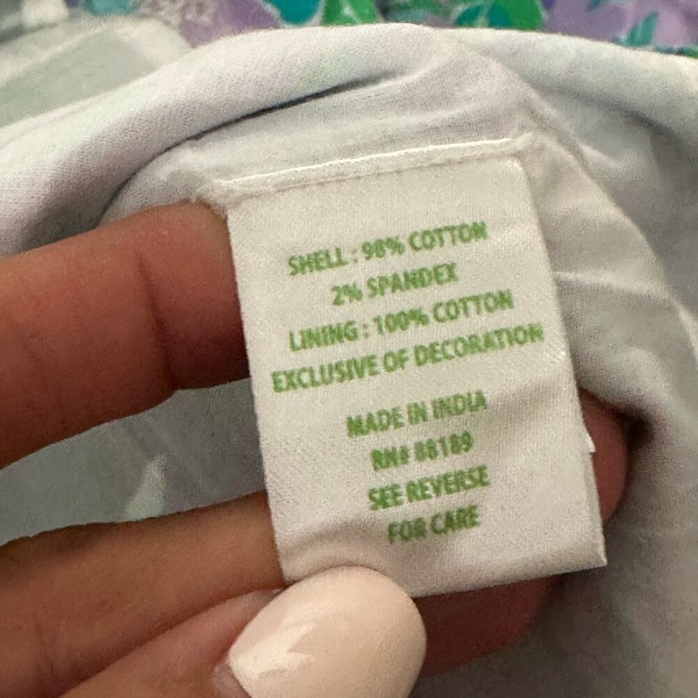 Lilly Pulitzer Lettie Short Sleeve Dress Purple Iris On the Chase Size 10 - Picture 8 of 8